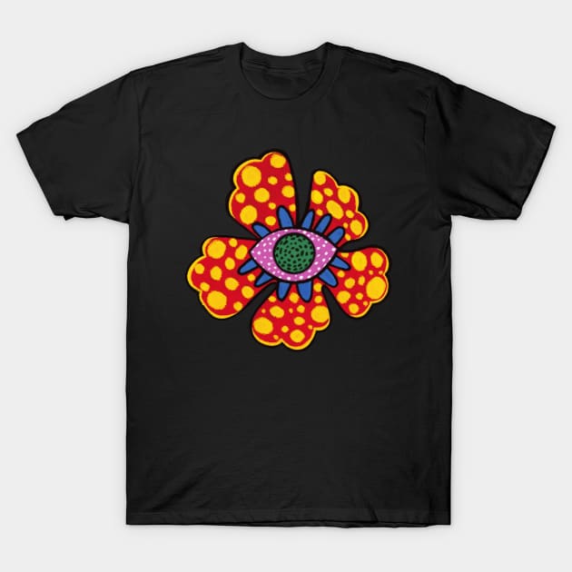 Yayoi Kusama Inspired Flower T-Shirt by The Neon Seahorse